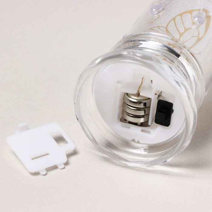 Свеча светодиодная с бабочками, мод. СВ-24 &laquo;Бабочки&raquo;, 8 х 4,7 см.