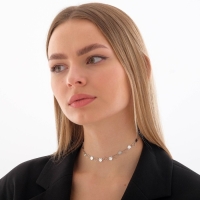 Чокер &laquo;Металлика&raquo; сердца, цвет серебро, L=30