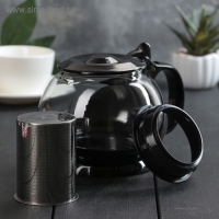 Чайник заварочный &laquo;Бетти&raquo;, 800 мл, с ситечком, цвет черный