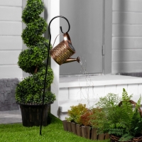 Садовый светильник на солнечной батарее &laquo;Лейка&raquo;, 21.5 &times; 16 &times; 10.5 см, 37 LED, свечение тёплое белое