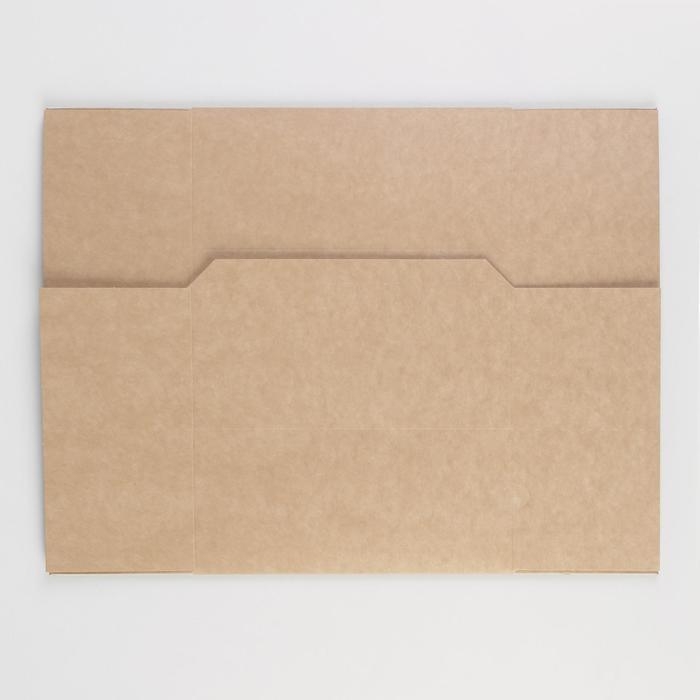 Коробка подарочная складная крафтовая, упаковка, 30 х 20 х 9 см