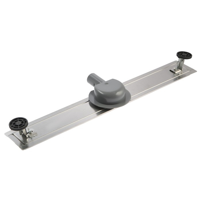 Трап ZEIN, c флaнцeм свободного вращения 360&deg;, 7х70 см, d=40/50 мм, нерж. сталь, сатин