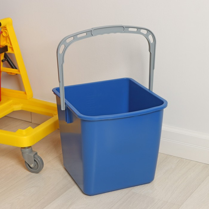Тележка уборочная двухведерная, с отжимом, 46 л