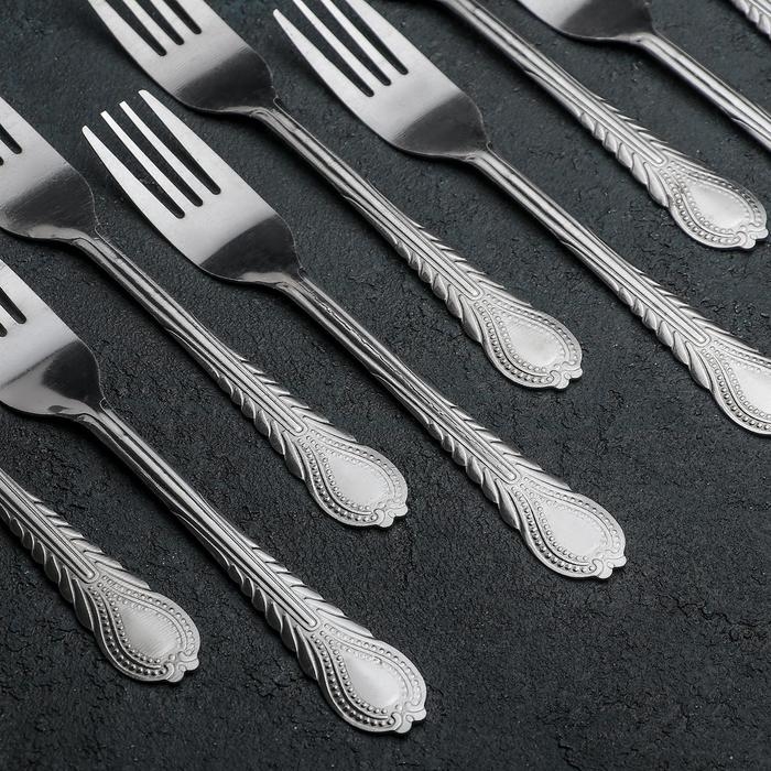 Набор вилок столовых &laquo;Камея&raquo;, h=18,5 см, 12 шт