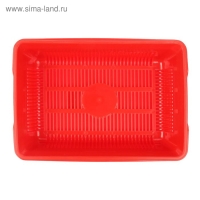 Туалет глубокий с сеткой 36 х 25 х 9 см, красный