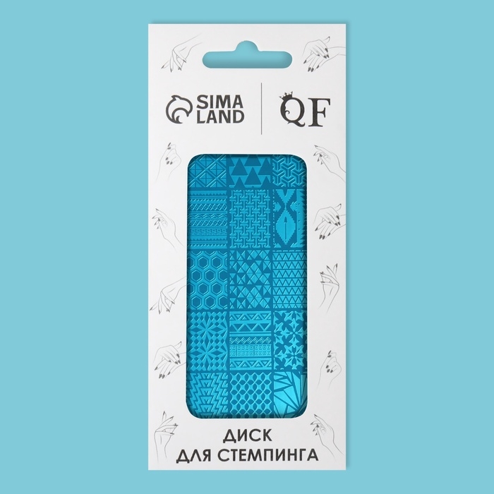 Пластина для стемпинга металлическая &laquo;Витраж&raquo;, 12 &times; 6 см