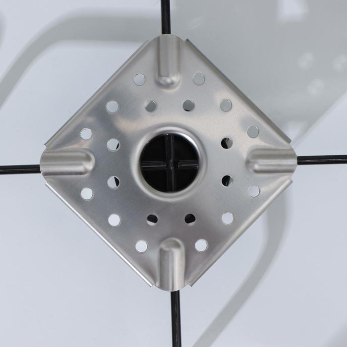 Рассекатель пламени, 9&times;9 см, цвет серебристый