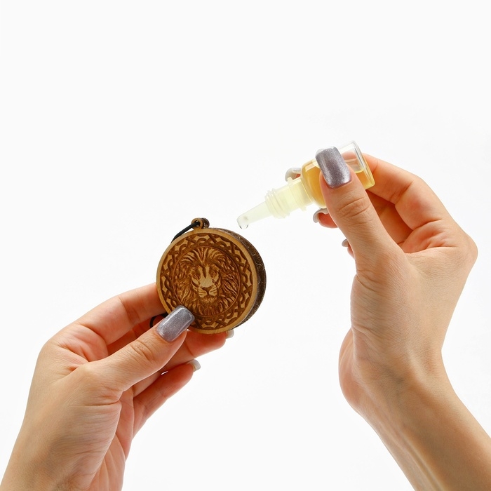 Ароматизатор в автомобиль на 23 Февраля &laquo;Лев&raquo;, подвеска автомобильная с пропиткой и ароматизатор