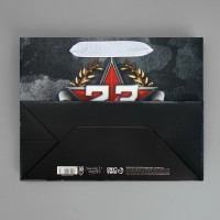 Пакет подарочный ламинированный вертикальный, упаковка, &laquo;23 февраля&raquo;, MS 23 х 18 х 10 см