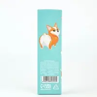 Ручка пластик пиши-стирай с колпачком "Корги", синяя паста, гелевая 0,5 мм