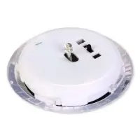 Садовый светильник для водоемов 28 х 28 х 9 см на солнечной бат-е "Лотос" красный N008