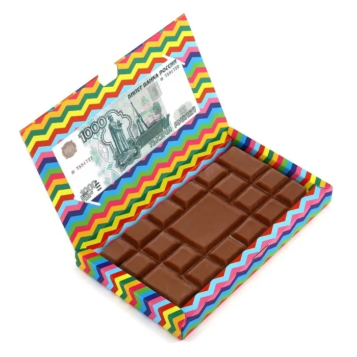 Коробка для шоколада с местом для денег &laquo;На то, что очень хочется&raquo;, 20 х 2 х 12 см