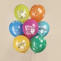 Воздушные шары латексные 12" &laquo;Буба&raquo;, 25 шт., МИКС