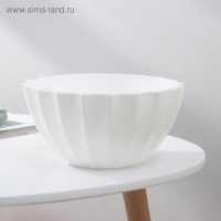 Кашпо для цветов с автополивом &laquo;Ракушка&raquo;, 3,4 л, цвет белый