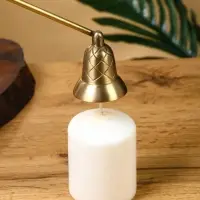 Гаситель для свечей "Очаг" латунь 26 см