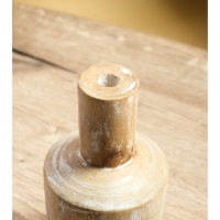 Ваза "Соренто" дерево Джати, 8х8х15 см, цв. бежевый