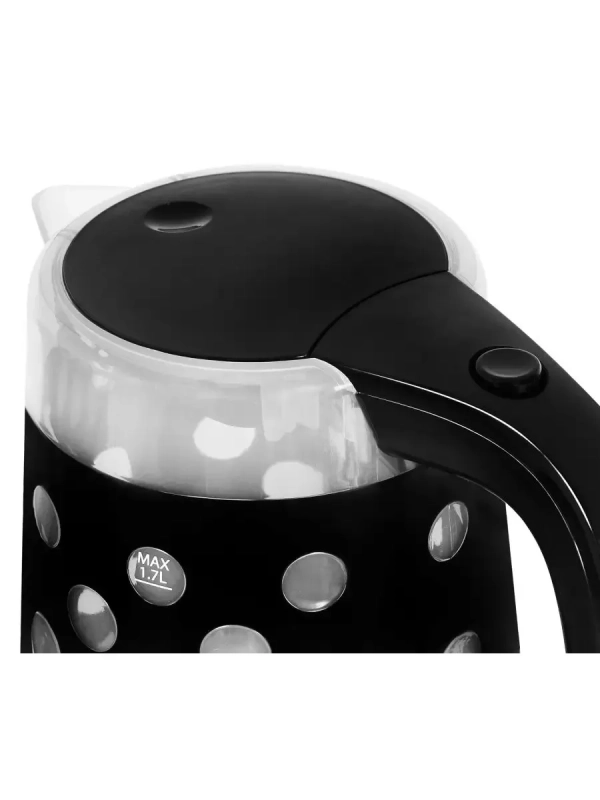 Чайник HYK-G2012 1,7л 2000Вт черный (пластик)