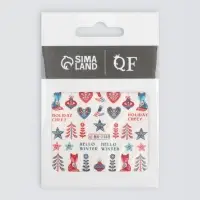 Слайдеры для ногтей &laquo;Hello Winter&raquo;, разноцветные