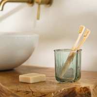 Стакан для зубных щеток SL Home, стекло, 8&times;8&times;10,4 см