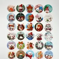 Набор мини-открыток новогодних &laquo;С Новым годом!&raquo;, 30 штук, 7 x 7 см