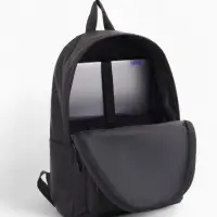 Рюкзак, 41*30*15 см, отд. на молнии, н/карман 2 бок/карм, отд/ноут, черный