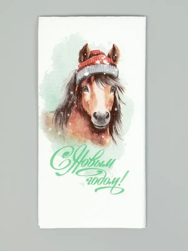 Символ года (6+6) 1/8 Салфетка 33х33, 2 слоя, 20шт. /12 , шт  № 2