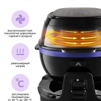 Аэрогриль электрический с чашей КТ-2218 - 5 л - 1400 Вт