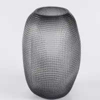 Ваза &laquo;Аллесио&raquo;, 30&times;20 см, стекло, чёрная