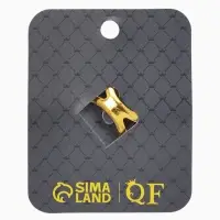 Кольцо для платка "Цветок в круге", цвет белый в чернёном золоте