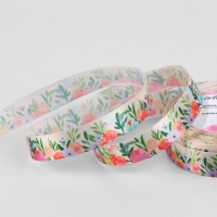 Лента атласная &laquo;Полевой букет&raquo;, 15 мм &times; 23 &plusmn; 1 м, разноцветная