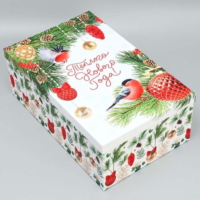 Набор коробок подарочных 15 в 1 &laquo;С Новым годом!&raquo;, 12 х 6.5 х 4 см - 46.5 х 30 х 17.5 см, Новый год