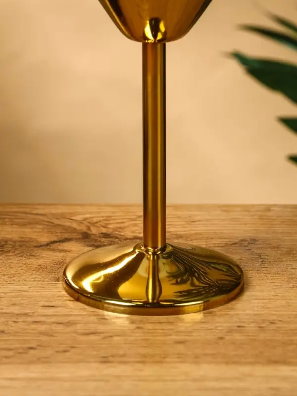 Бокал для мартини "Золото" нержавеющая  сталь 11х11х17,5 см