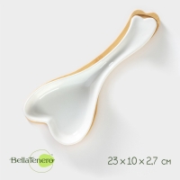 Подставка под ложку фарфоровая BellaTenero, 23&times;10&times;2,7 см