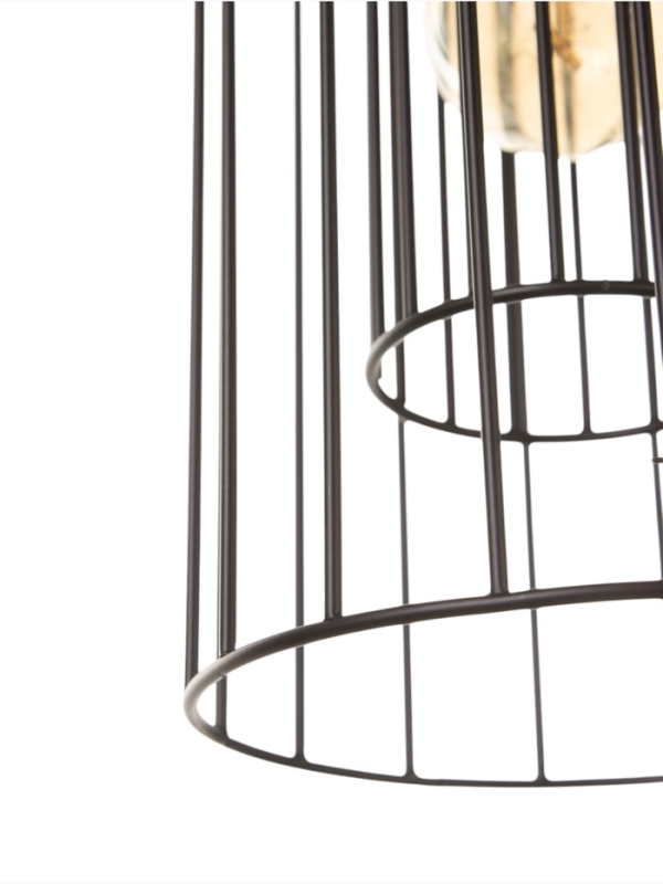 Светильник "Крит" 1х40Вт Е27 черный/коричневый 16х16х40,5(140)см