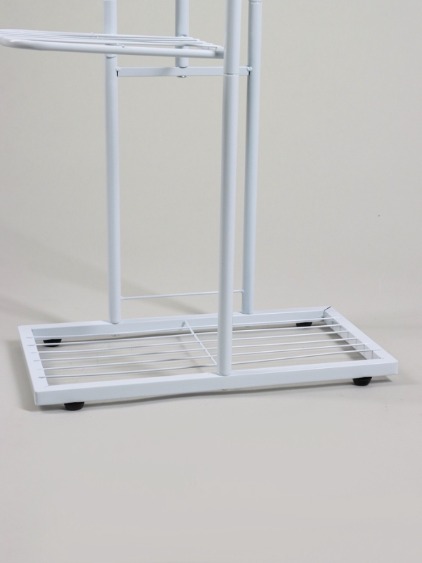 Подставка для цветов Greengo, 4 полки, 43 &times; 22 &times; 82 см, напольная, металл, белая