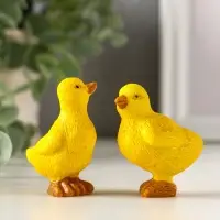 Сувенир полистоун "Утёнок/Цыплёнок" МИКС 4,9х3х5,6 см