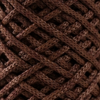 Шнур для вязания 35% хлопок,65% полипропилен 3 мм 85м/160&plusmn;10 гр (кофе/шоколад)