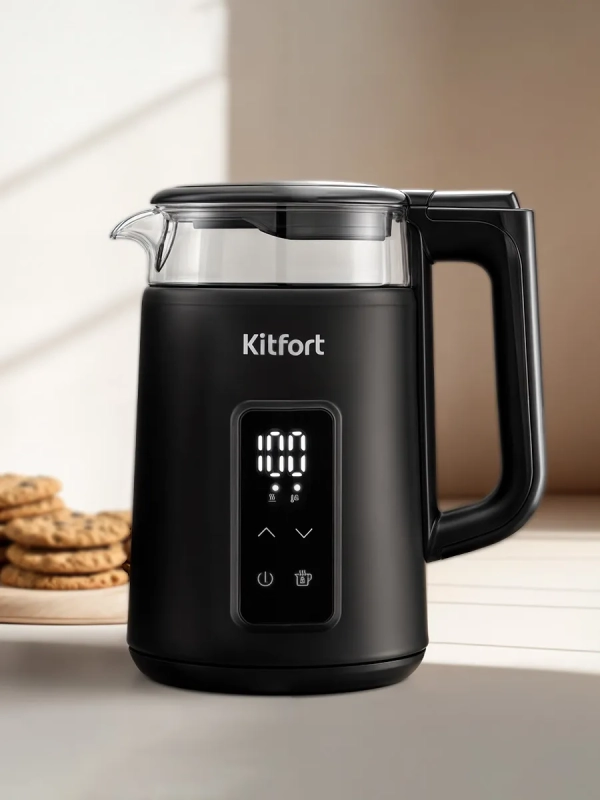 Чайник электрический с терморегулятором КТ-6714 - 1,7 л