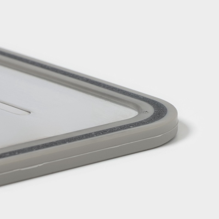 Доска для разморозки и разделки продуктов с точилкой для ножей Magistro, 3 в 1, 37,5&times;25,5&times;0,8 см, серебристая