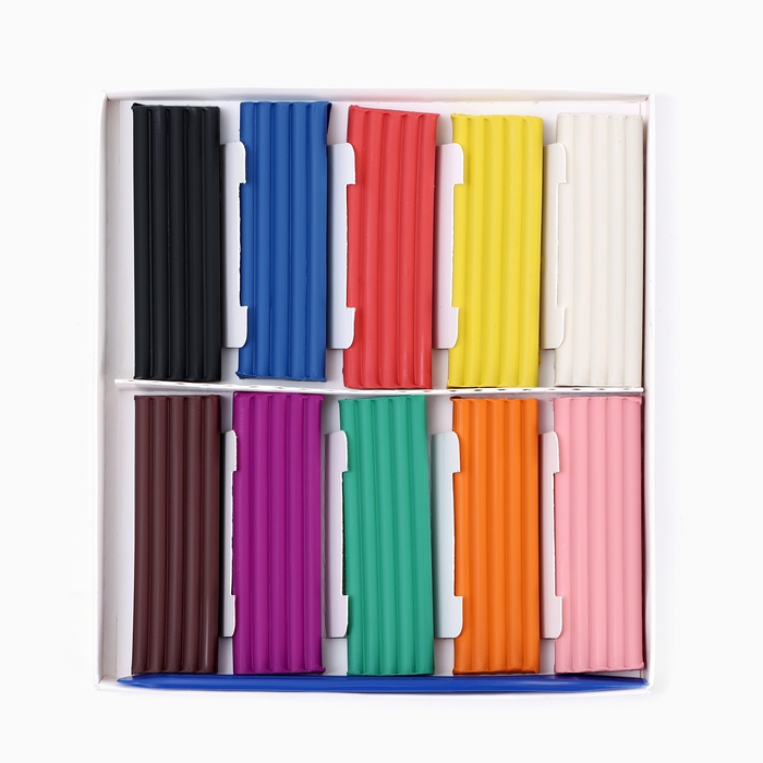 Пластилин 10 цветов мягкий 200 г со стеком &laquo;1 сентября&raquo;