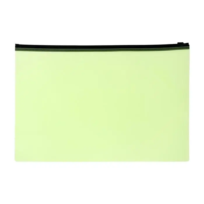 Папка-конверт на ZIP-молнии A4 150 мкм, Calligrata, салатовый неон