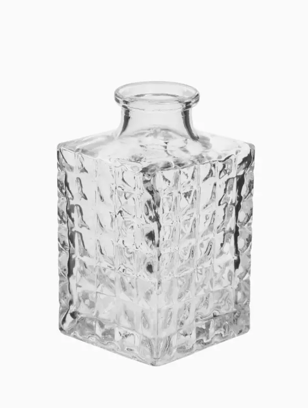 Ваза настольная стекло "Миниатюра" (набор 12 шт) 8-13 см, прозрачный