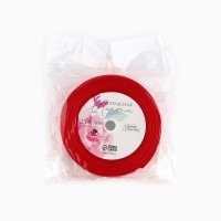 Лента атласная с тиснением &laquo;Я тебя люблю&raquo;, красная, 2 см х 22.5 м