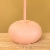 Подсвечник на 1 свечу текстурный "Пудровый розовый" 8х8х15,5 см