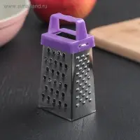 Тёрка четырёхгранная Доляна &laquo;Мини&raquo;, 3.5&times;6.5&times;3 см, для корицы и шоколада, МИКС