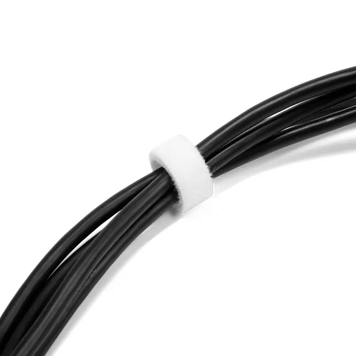 Лента-липучка для проводов 1000&times;10&times;1.5 мм ТУНДРА, белая, 1 шт.