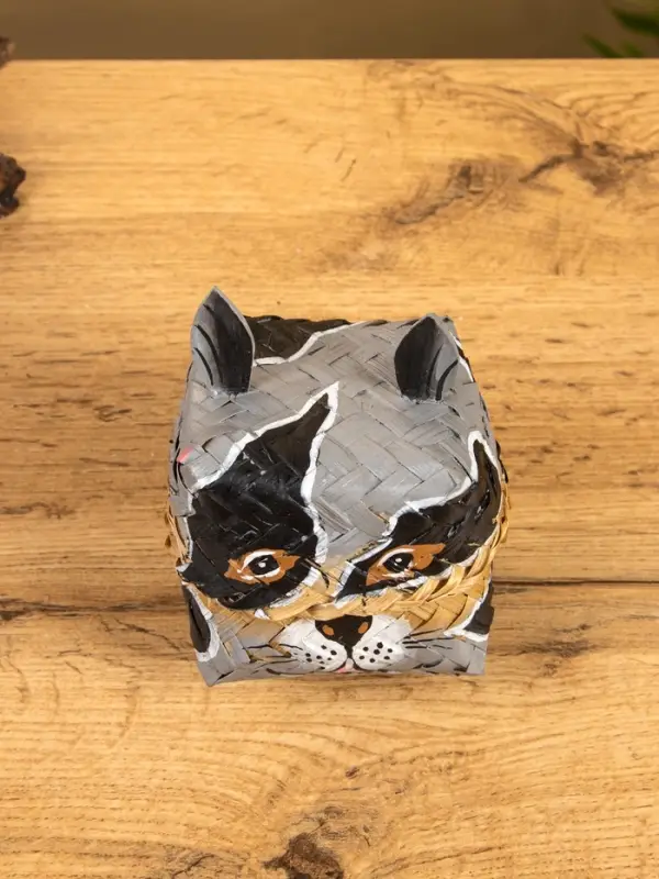 Корзинка &laquo;Енот&raquo;, 10&times;10&times;13 см, бамбук