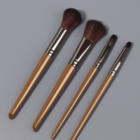 Набор кистей д/макияж 4 предмета 15,5(&plusmn;1)см нейлон/пластик карт подложка/PVC-коробка QF