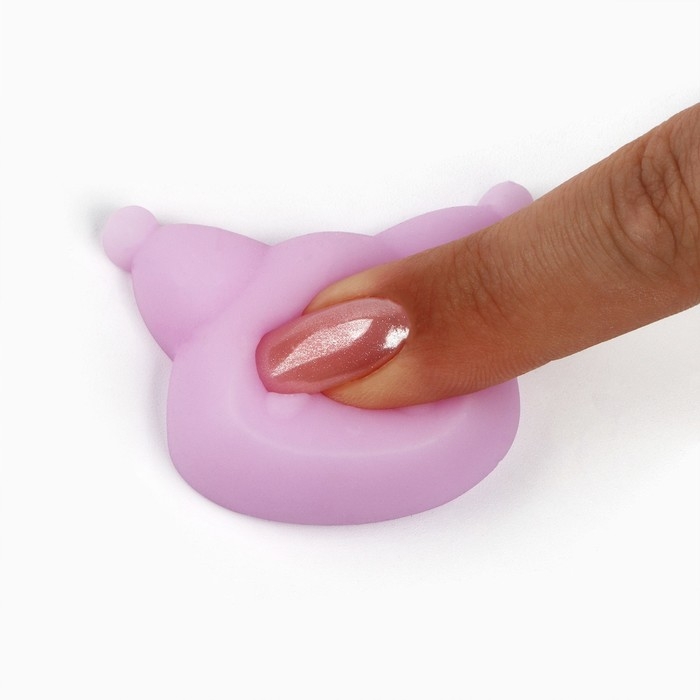 Мялка антистресс &laquo;Мяк жмяк&raquo;, фиолетовая, 4,4 х 3,5 см