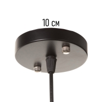 Светильник "Крит" 1х40Вт Е27 черный/коричневый 30х30х42(142)см